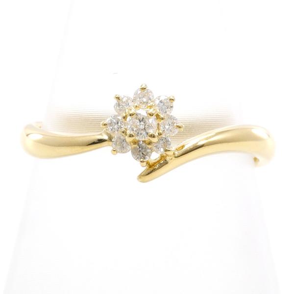 K18 Yellow Gold Diamond Ring 11.5