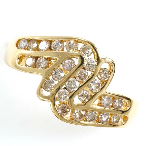 K18 Yellow Gold Diamond Ring 10.5