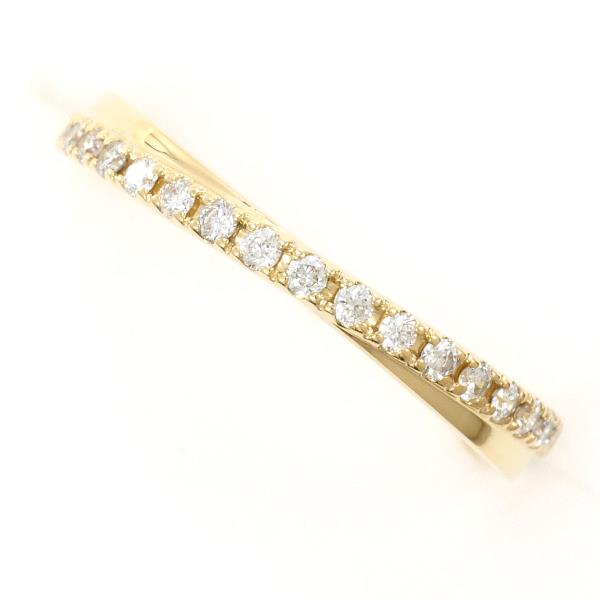 K18 Yellow Gold Diamond Ring Size 9 in Excellent Condition