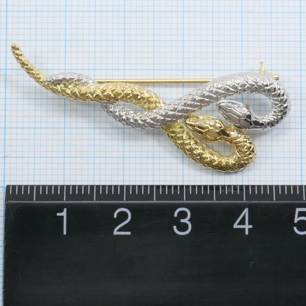 PT900 Platinum K18 Yellow Gold Brooch