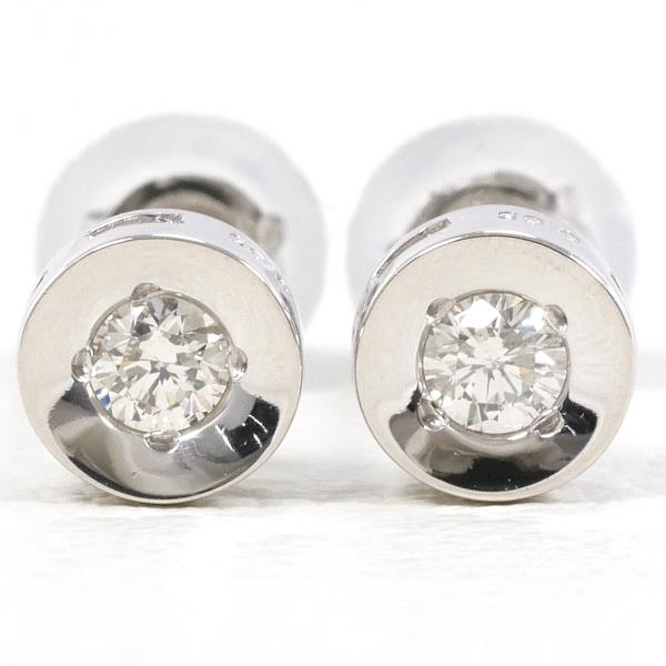 PT900 Platinum Diamond Earrings 0.05ct in Excellent Condition