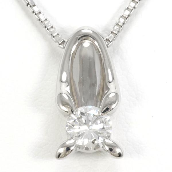 PT850 Platinum Diamond Necklace 0.41ct SI2 in Excellent Condition