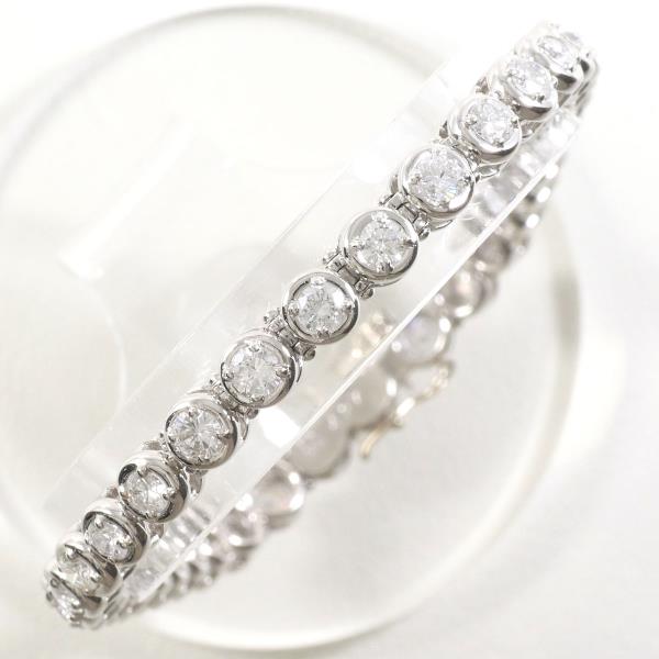 PT900 Platinum Diamond Bracelet 4.27ct