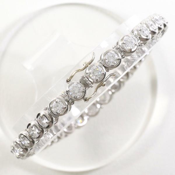 PT900 Platinum Diamond Bracelet 4.27ct