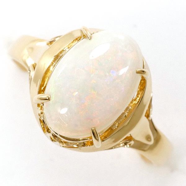 K18 Yellow Gold Opal Ring 11.5 in Excellent Condition