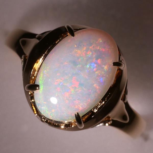 K18 Yellow Gold Opal Ring 11.5 in Excellent Condition