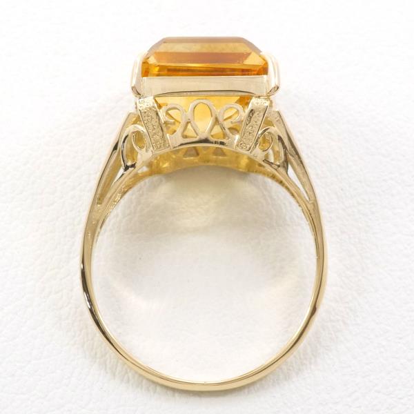 K18 Yellow Gold Citrine Ring