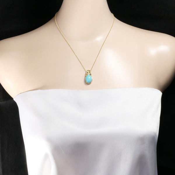 K18 Yellow Gold Turquoise Necklace