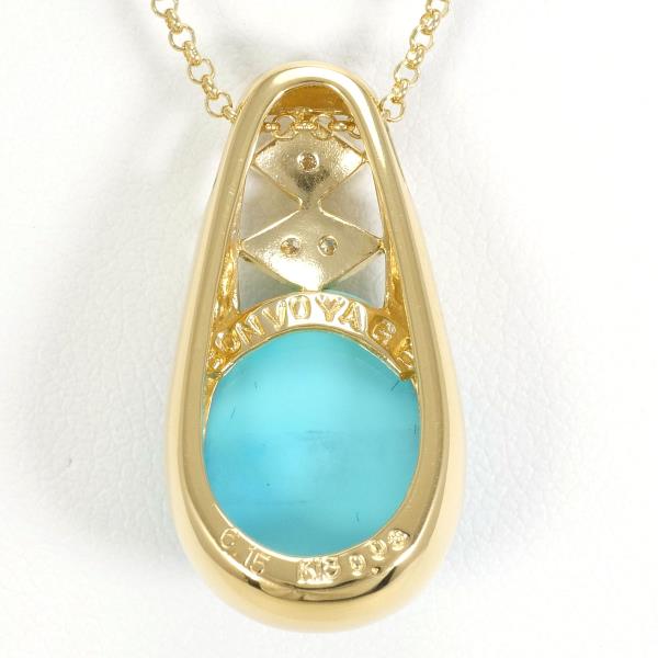 K18 Yellow Gold Turquoise Necklace