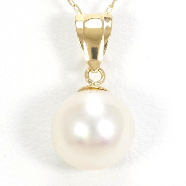 K18 Yellow Gold Pearl Necklace in Pristine Condition