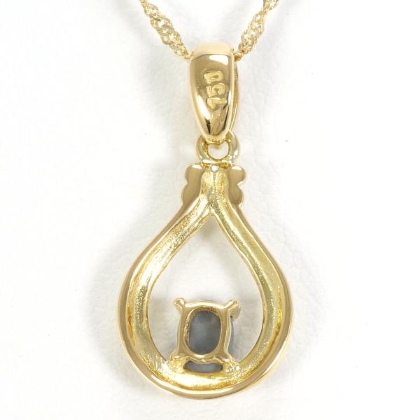 K18 Yellow Gold Black Opal Necklace