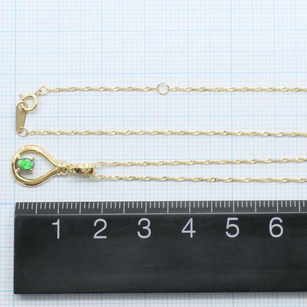 K18 Yellow Gold Black Opal Necklace