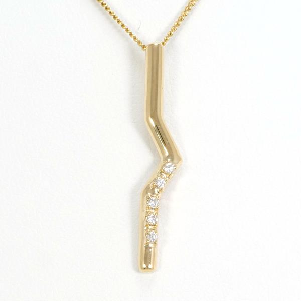 K18 Yellow Gold Diamond Necklace in Pristine Condition