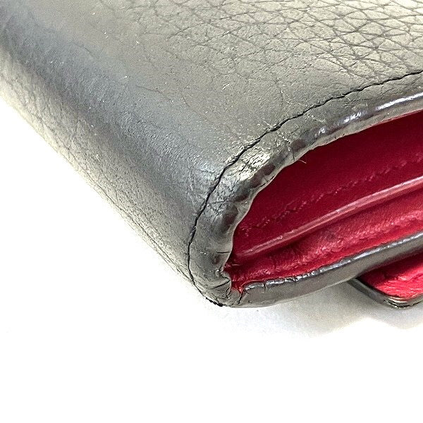 Louis Vuitton Taurillon Leather Capucines Compact Wallet M62157 in Good Condition