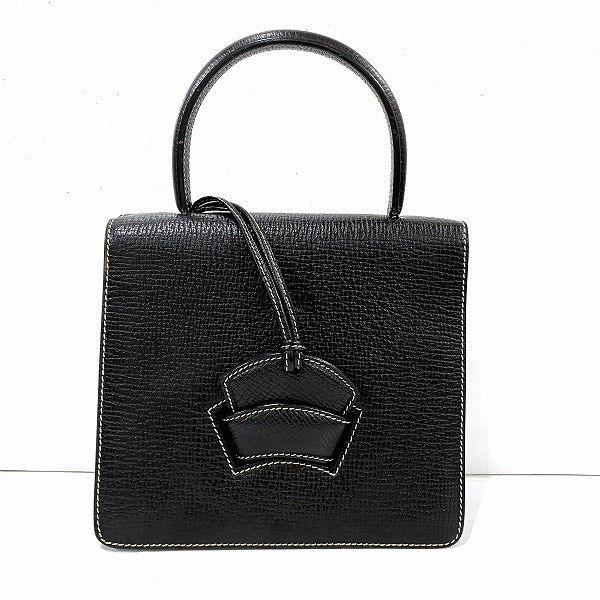 Loewe Barcelona Leather Handbag Black