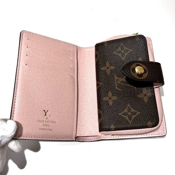 Louis Vuitton Monogram Portefeuille Juliette Rose Ballerine Wallet M80973 in Great Condition