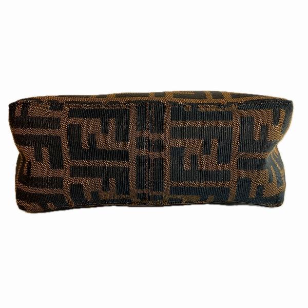 Fendi Zucca Nylon Leather Cosmetic Pouch in Fair Condition