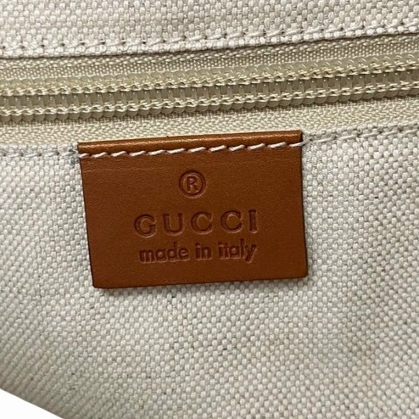 Gucci Nylon Leather GG Tote Bag 295252 in Good Condition