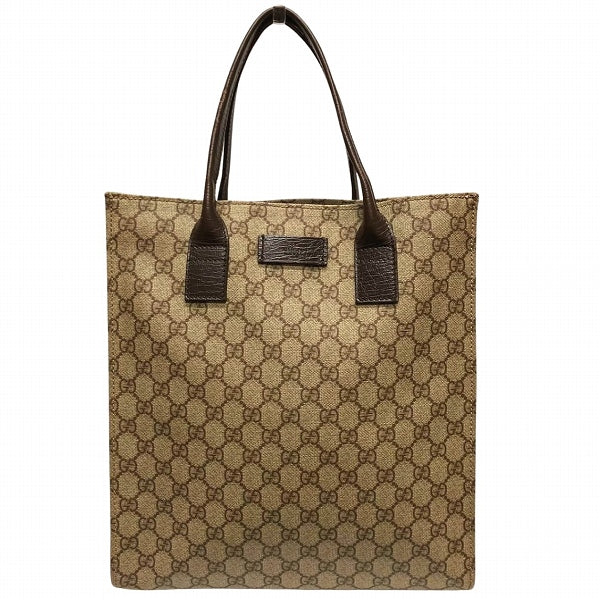 Gucci GG Supreme Tote Bag Brown Unisex