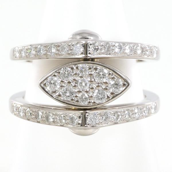 18K White Gold Diamond Ring 12.5