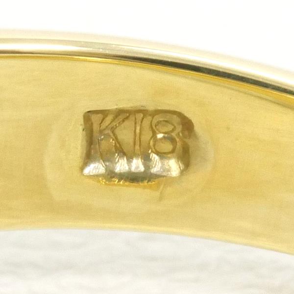 K18 Yellow Gold Diamond Ring 8 in Excellent Condition