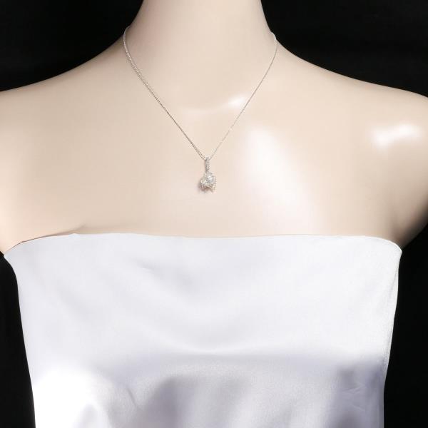 K10 White Gold Pearl Necklace in Pristine Condition