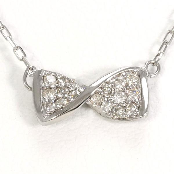 K10 White Gold Diamond Necklace