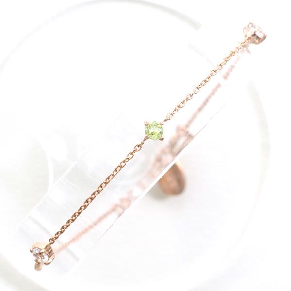 Silver PG Plated Peridot Bracelet