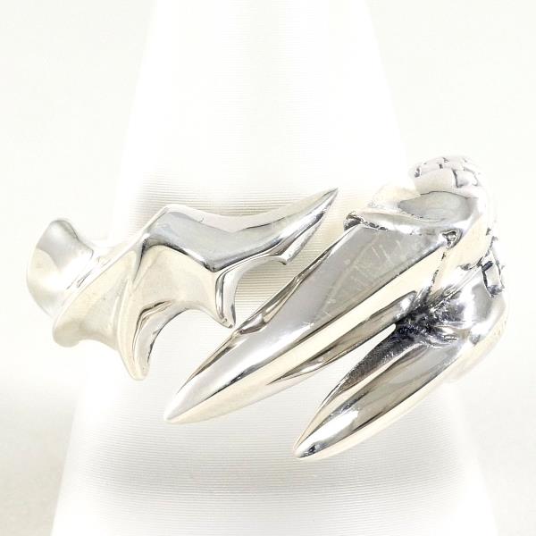 Bizarre Black Crow Silver Ring 925