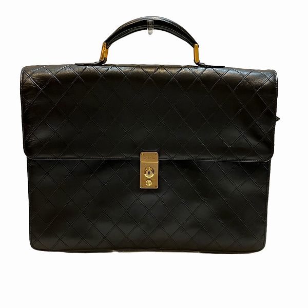 Chanel Leather Bicolore Briefcase in Good Condition