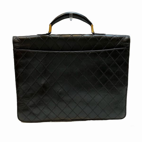 Chanel Leather Bicolore Briefcase in Good Condition