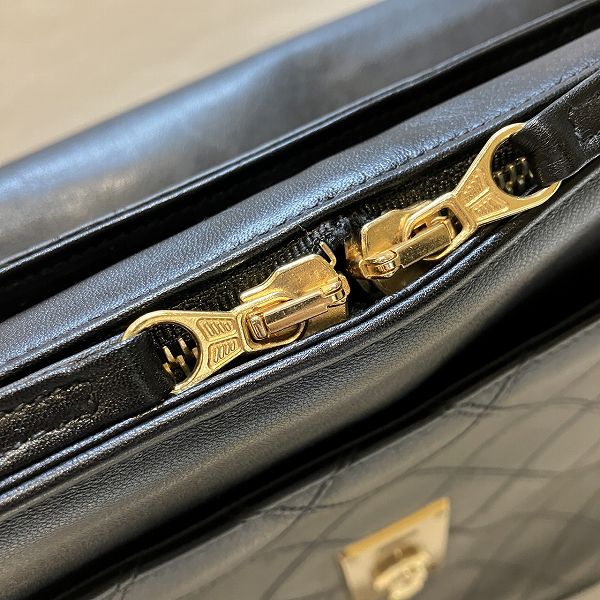 Chanel Leather Bicolore Briefcase in Good Condition