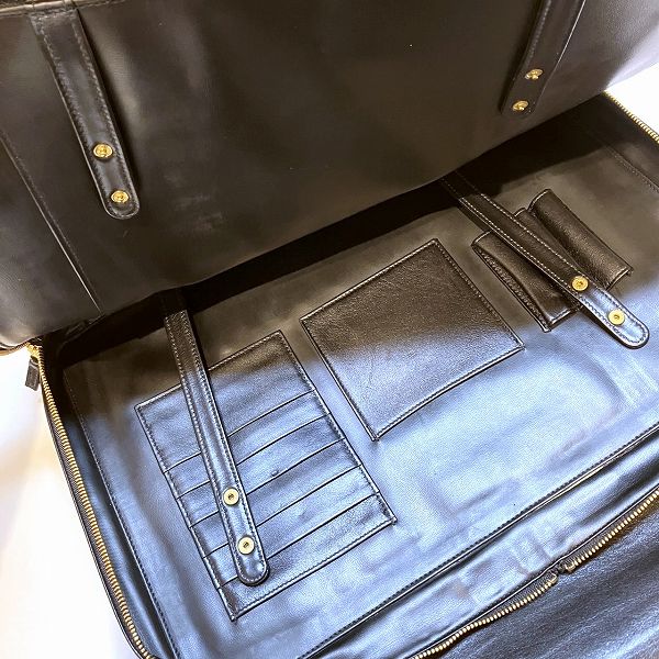 Chanel Leather Bicolore Briefcase in Good Condition