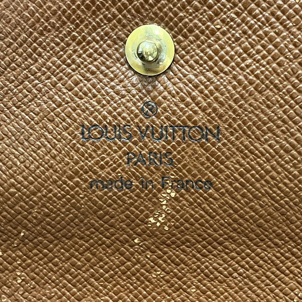 Louis Vuitton Monogram Portefeuille International Wallet M61215 in Fair Condition