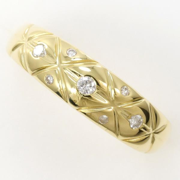 K18 Yellow Gold Diamond Ring 16.5