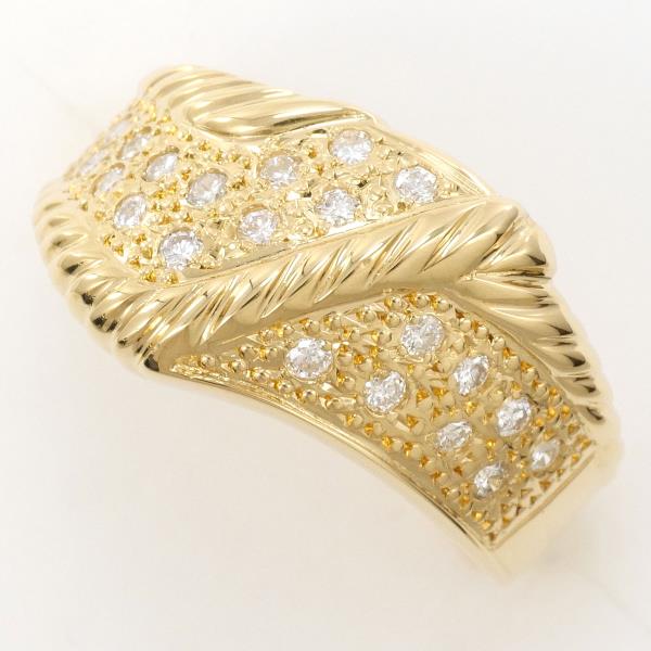 K18 Yellow Gold Diamond Ring 14