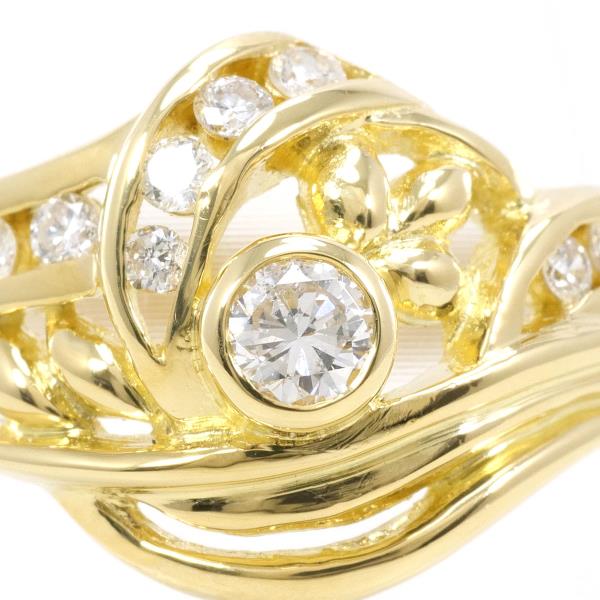 K18 Yellow Gold Diamond Ring 10.5