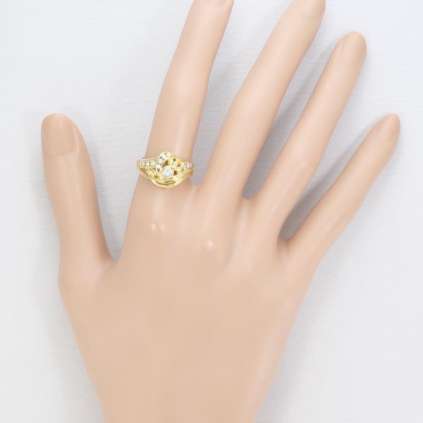 K18 Yellow Gold Diamond Ring 10.5