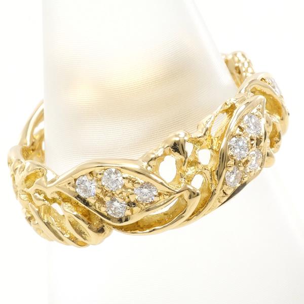 K18 Yellow Gold Diamond Ring 11.5