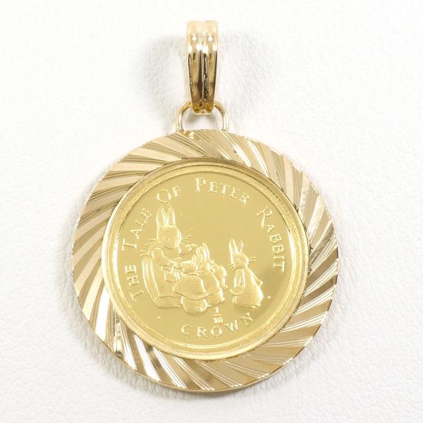 Gibraltar Peter Rabbit Gold Coin Pendant K24 K18