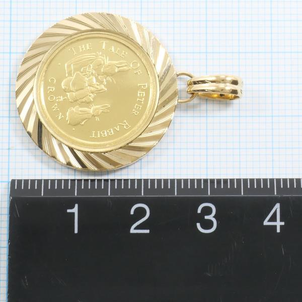 Gibraltar Peter Rabbit 1/10oz Gold Coin Pendant K24 K18 in Excellent Condition