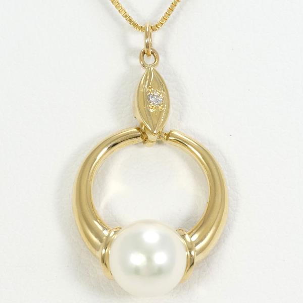 K18 Yellow Gold Pearl Necklace