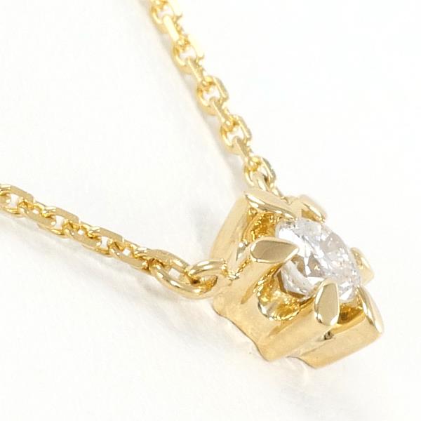 K18 Yellow Gold Diamond Necklace 0.19ct in Excellent Condition