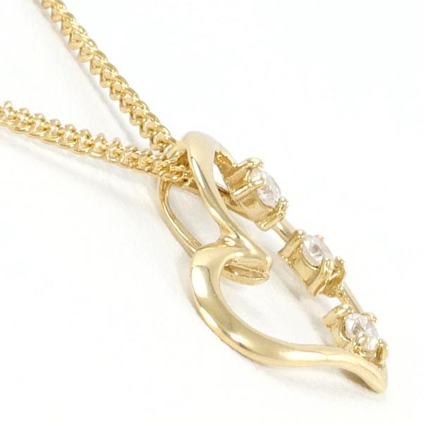 K18 Yellow Gold Diamond Necklace in Excellent Condition