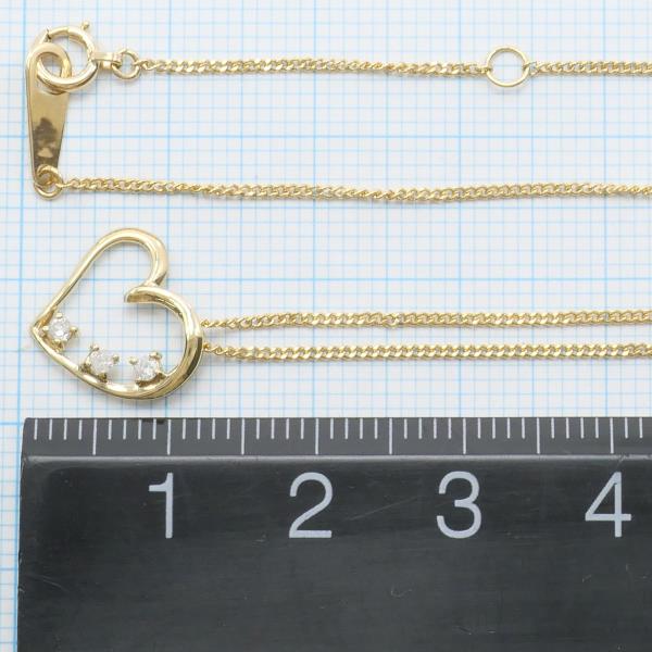 K18 Yellow Gold Diamond Necklace in Excellent Condition