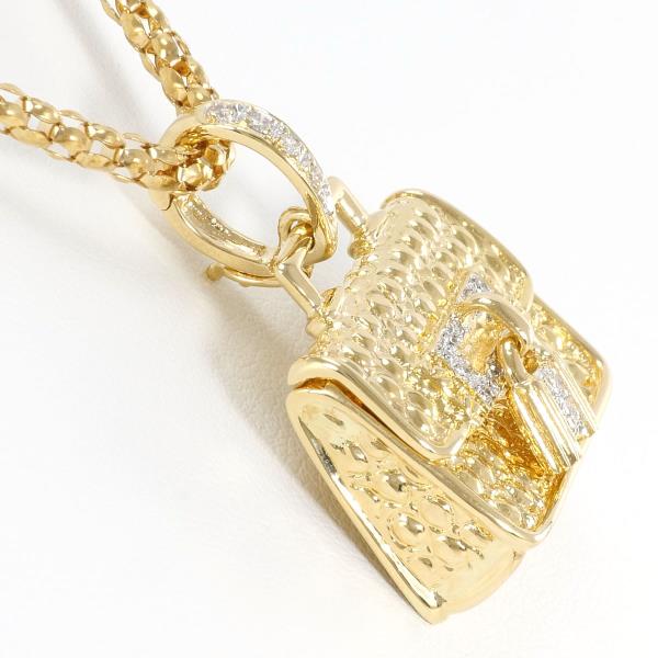 K18 Yellow Gold White Gold Diamond Necklace