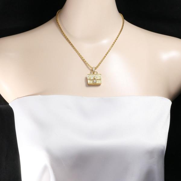 K18 Yellow Gold White Gold Diamond Necklace