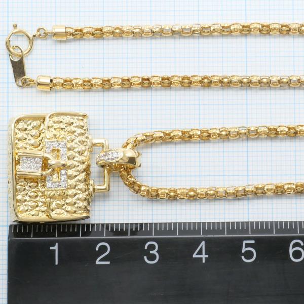 K18 Yellow Gold White Gold Diamond Necklace