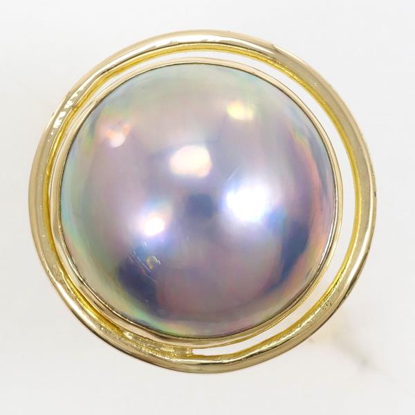 18K Yellow Gold Pearl Ring