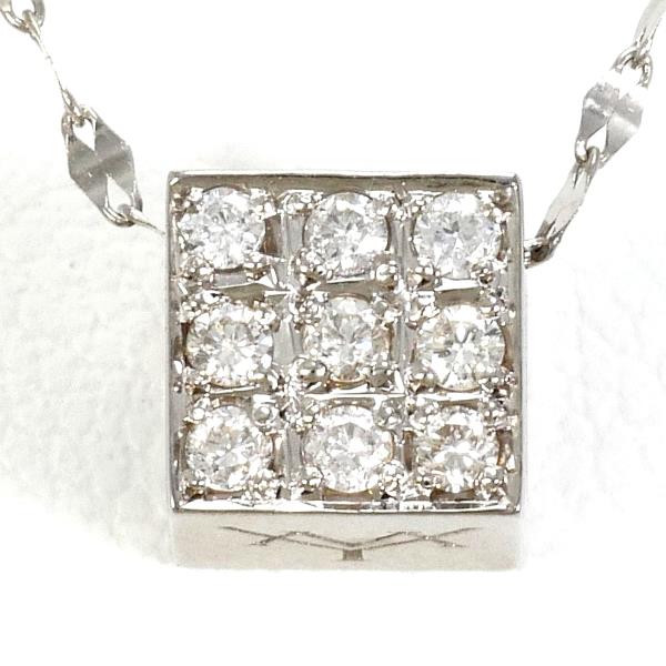 K18 White Gold Diamond Necklace